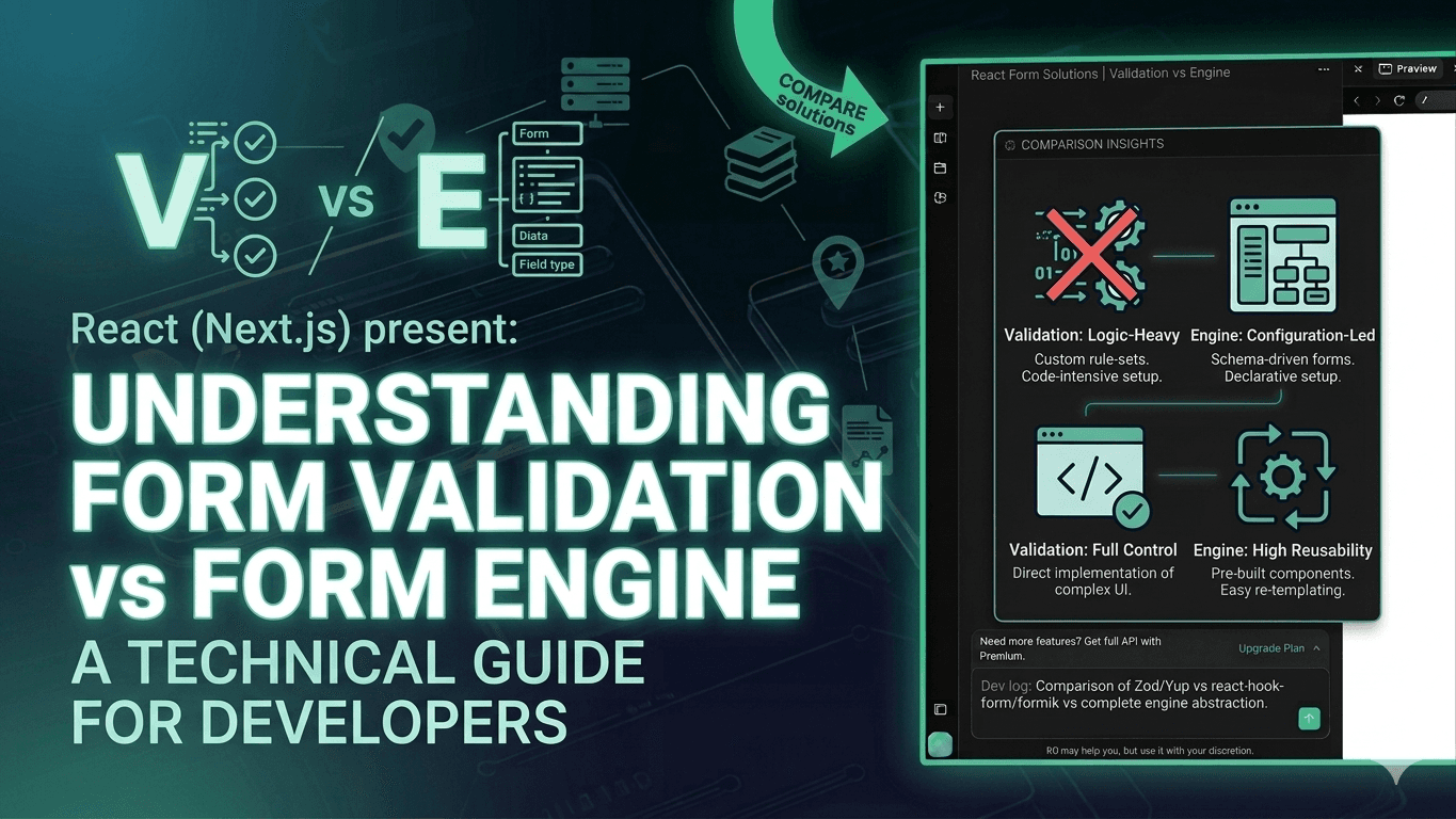 Understanding form validation and form engines in React with a modern form stack.