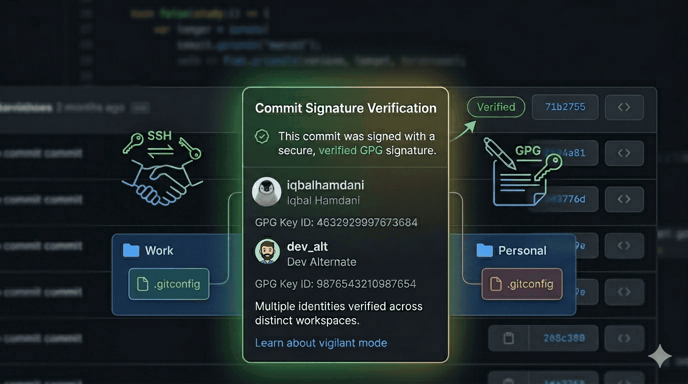 Complete Guide: Multiple Git Accounts with SSH, GPG, and Verified Commits