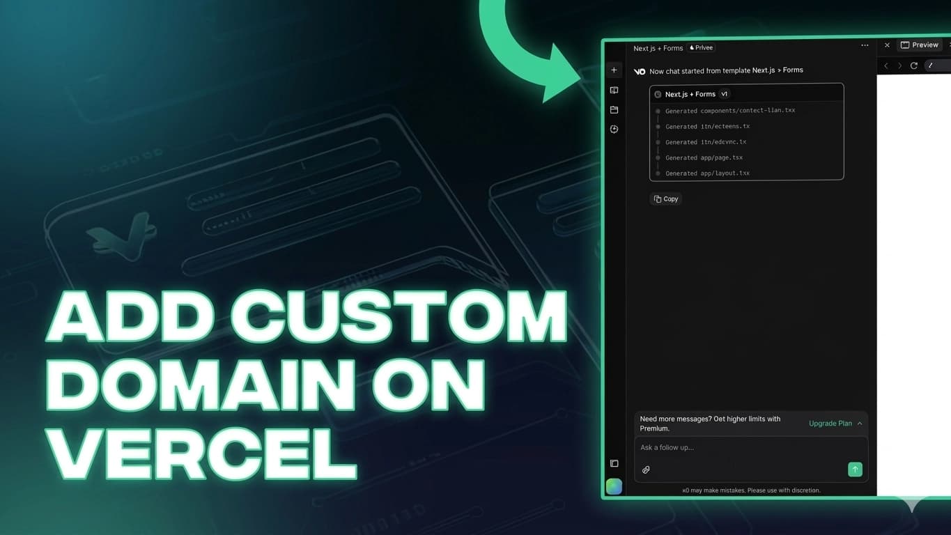 A step-by-step guide to connecting a custom domain in Vercel with Hostinger, featuring screenshots and clear instructions.